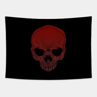Skull - Red Tapestry