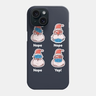 Funny Santa Face Mask Phone Case