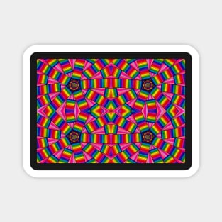 Psychedelic Abstract Colourful work 207 Magnet