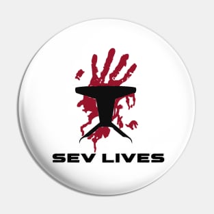 Sev Lives Handprint T-Shirt Pin