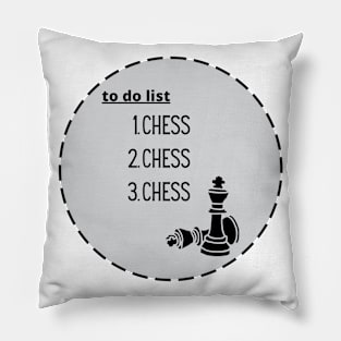 Chess to do list Pillow