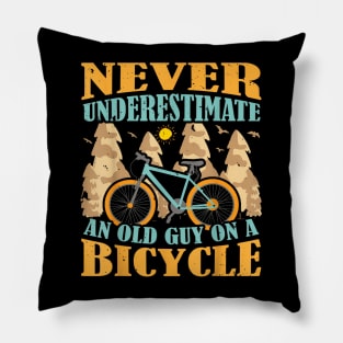 Never Underestimate An Old Guy With A Bicycle Pillow