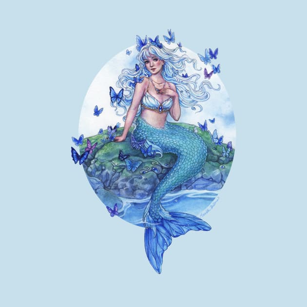 Blue Morpho Mermaid by Kyrn