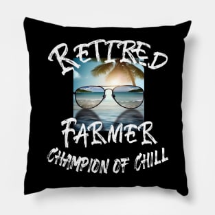 Retired Farmer Pillow