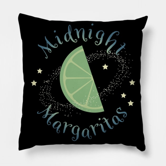 Midnight Margaritas Pillow by DesignCat