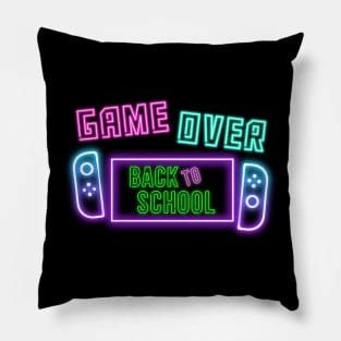 Game Over Back To School Pillow