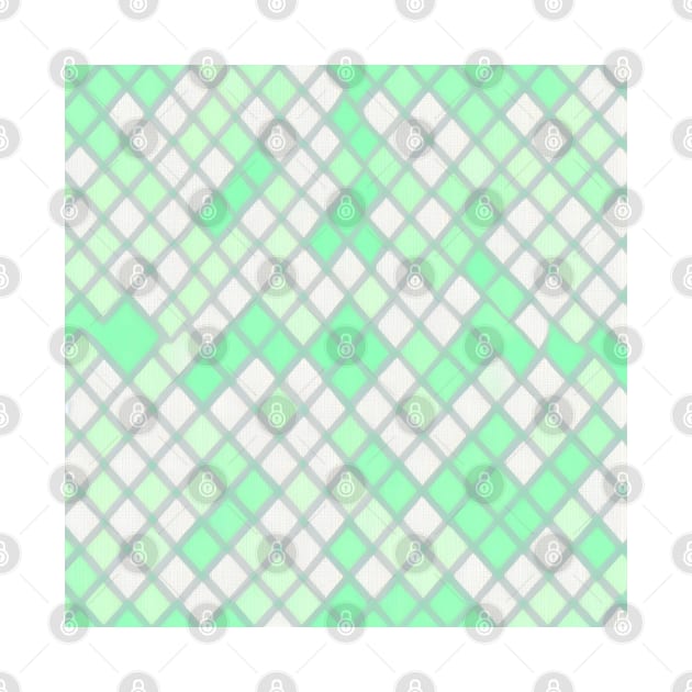 GREEN DIAMOND DESIGN, DIAMOND PATTERN by ZARBIT