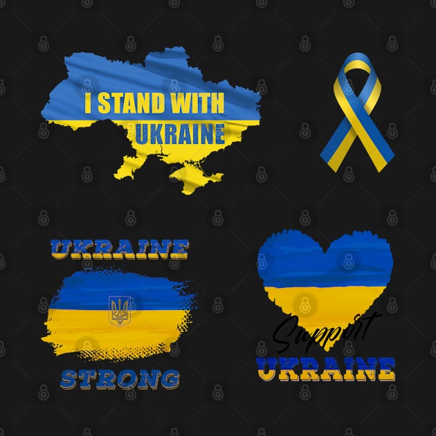 I Stand With Ukraine - Support Ukraine - Ukraine Strong by Green Splash