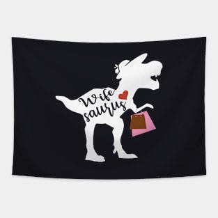 Saurus Wife Mother T Shirts Tapestry