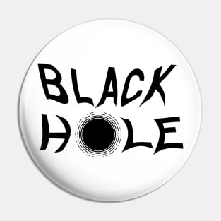 Black Hole Lettering Pin