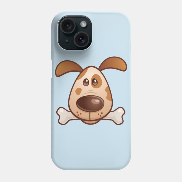 Puppy With Bone Phone Case by fizzgig