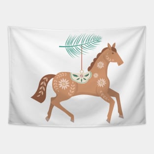 Folk Art Horse Ornament Tapestry