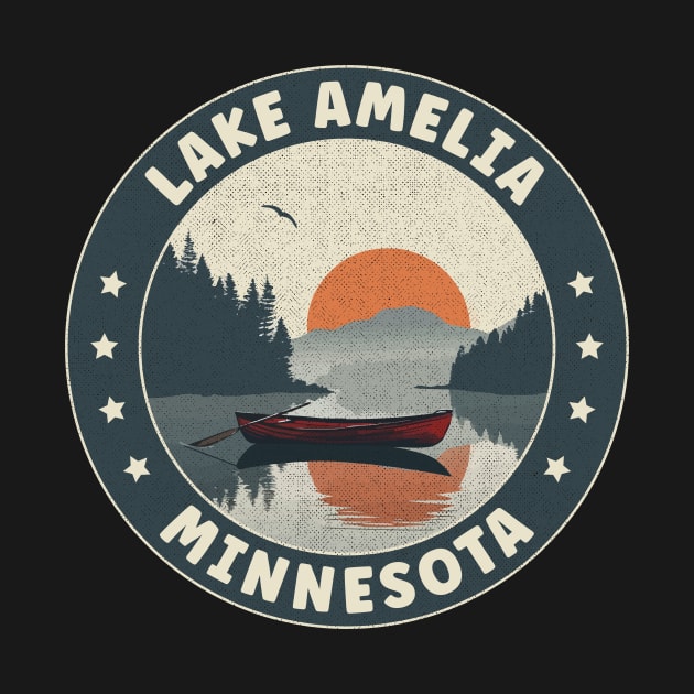 Lake Amelia Minnesota Sunset by turtlestart