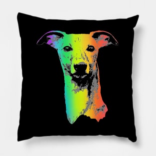 Rainbow Whippet Pillow