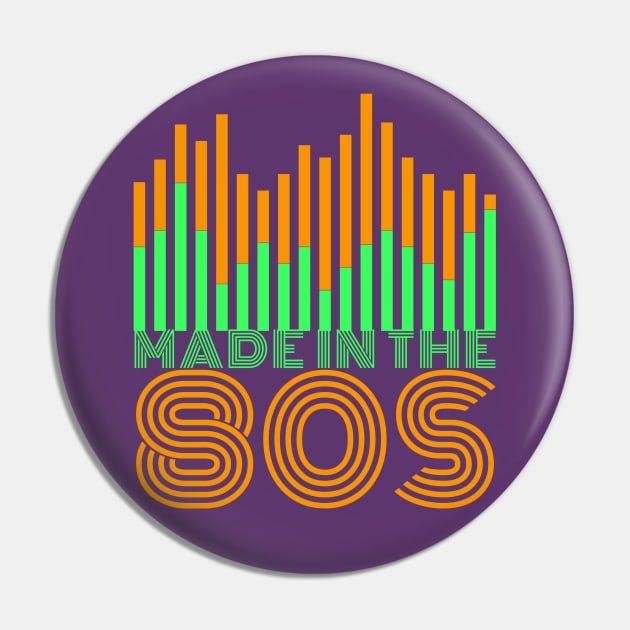 Made in the 80s Equaliser Pin by Artist Rob Fuller