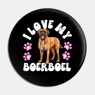 I Love My Boerboel Pin