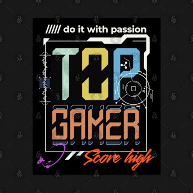 Gamer Top Video Gamer by bert englefield 