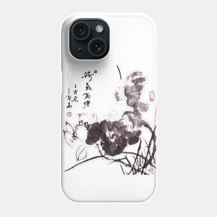 Single lotus behind Lilly Phone Case