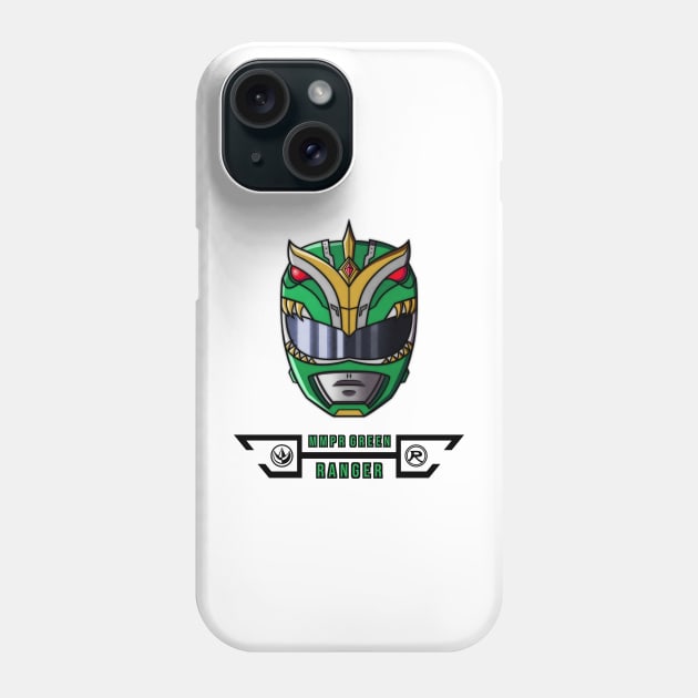 S.HERO ( GREEN DRAGON ) 2 Phone Case by Ryuki Kento Art