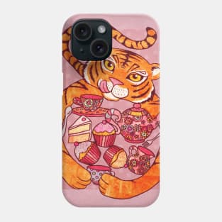 Tiger's Tea Party Phone Case