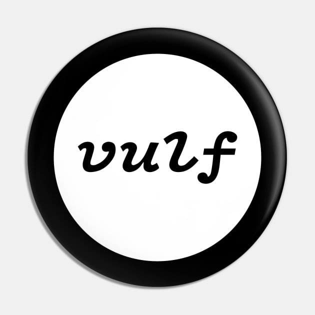 Simple Vulf Vulfpeck Minimalist Design Pin by hobrath