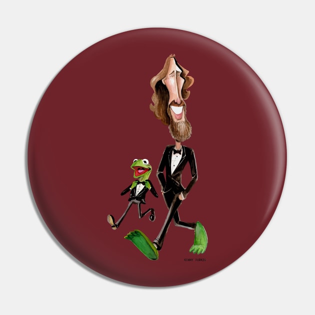 Steppin' Out with Jim and Kermit Pin by Durkinworks