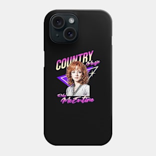 reba //retro vector neon v1 Phone Case