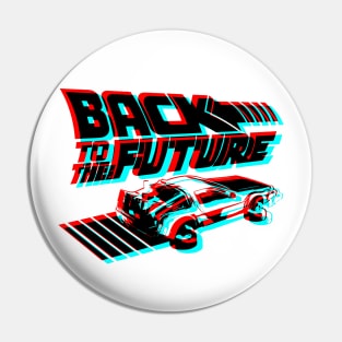 BACK TO THE FUTURE - Retro 3D glasses style Pin