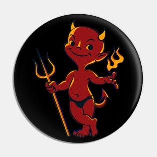 Lowbrow Impish Little Devil Pin