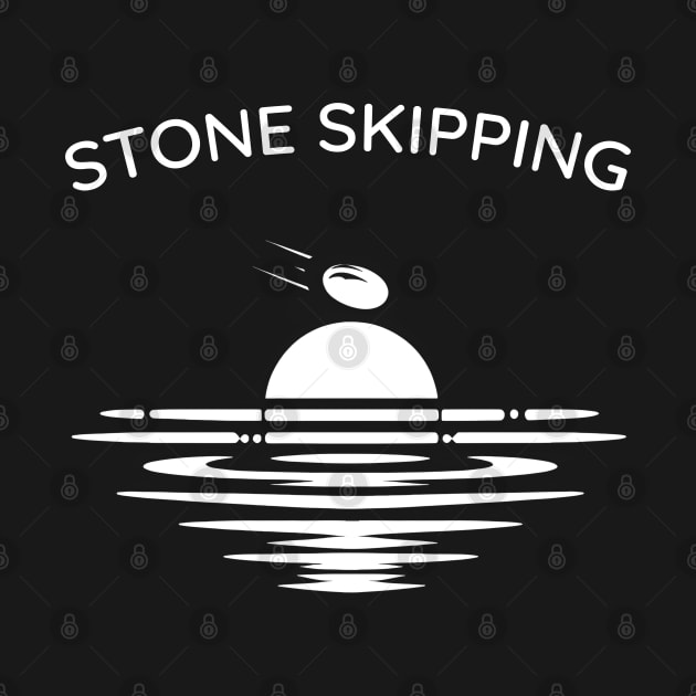 Stone Skipping Skimming by ThesePrints