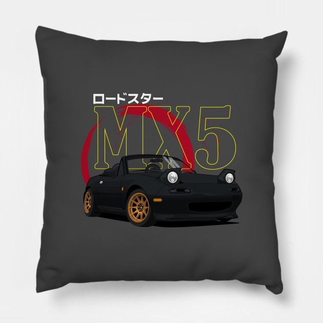 Miata MX5 JDM Classic Pillow by masjestudio
