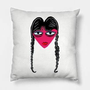 Wednesday Addams Valentines heart Pillow