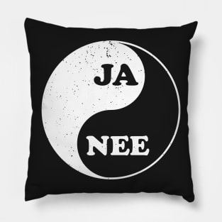 South Africa Yin Yang Feng Shui Ja Nee Afrikaans Funny Pillow