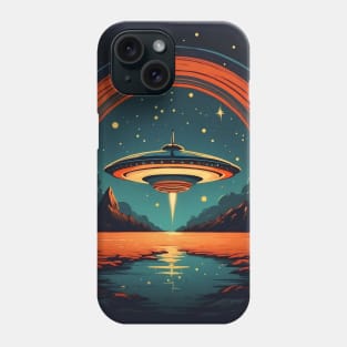 Beautiful Starry Night UFO Invasion Phone Case