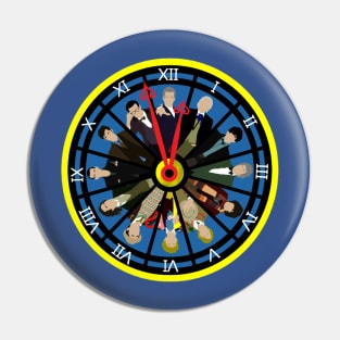 Tick Tock Doctor clock (Blue) Pin