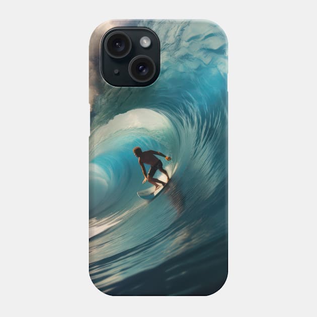 Surfing the perfect wave Phone Case by star trek fanart and more