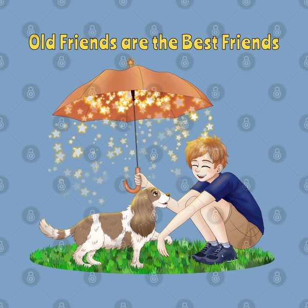 Old Friends are the Best Friends, Boy and His Dog by Cavalier Gifts