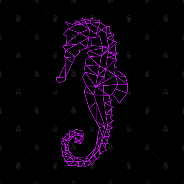 seahorse outline design by artistic-much