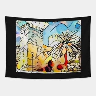 Kandinsky meets Mallorca, motif 3 Tapestry