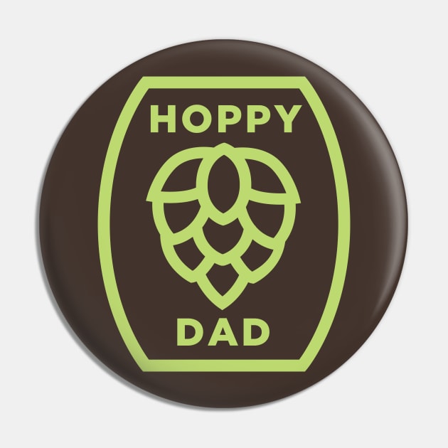 Hoppy Dad - Beer Drinking Pin by PodDesignShop