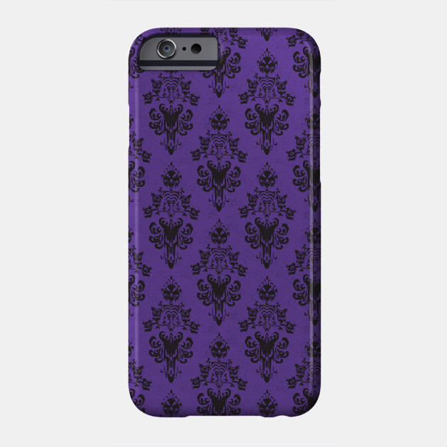Creepy Wallpaper Purple Disney Parks Phone Case Teepublic