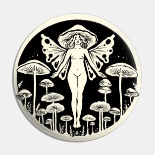 Queen of Mushrooms Pin