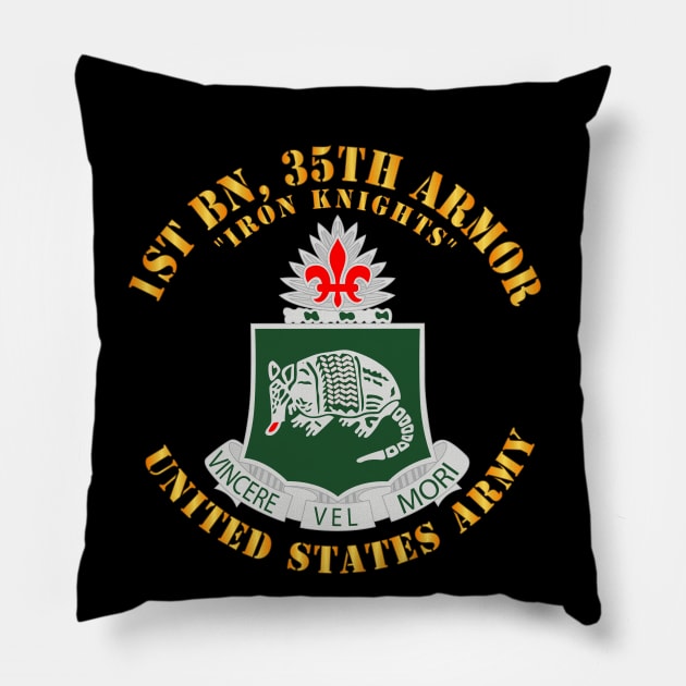 1st Bn, 35th Armor - Iron Knights - DUI - V1 X 300 Pillow by twix123844