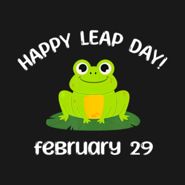 Happy Leap Day Year 2024 February 29th Funny Frog lovers by Eduardo