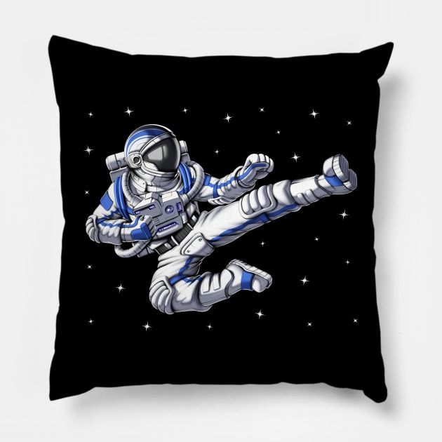 Karate Astronaut Pillow by underheaven