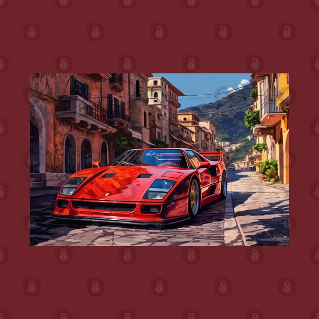 Ferrari F40 by Speed Culture Apparel