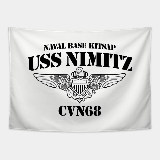 USS Nimitz Tapestry by 