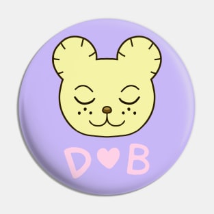 Daddy Bear with a heart Pin