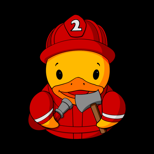 Fireman Rubber Duck by Alisha Ober Designs
