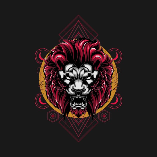 Lion / Urban Streetwear / Red Lion by Redboy